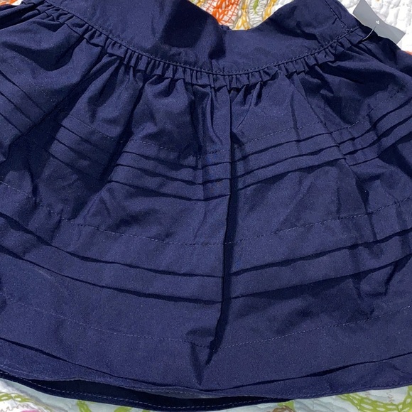 Osh Kosh B’gosh 4T blue lined polyester skirt uniform stretchy back waistband - Picture 2 of 9